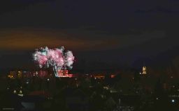 OBRAZEM: Příchod Nového roku v Podbořanech! Povídejte se, jak vypadala noční obloha nad městem
