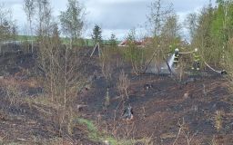 OBRAZEM: Deset jednotek hasičů vyjíždělo k požáru lesního porostu