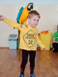 OBRAZEM: Děti z Petrohradu měly nevšední zážitek. Na přednášce o ptácích se mohly vyfotit s exotickým papouškem
