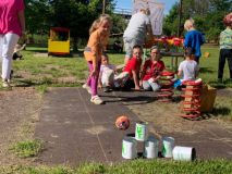 Děti z mateřinky v Černčicích si užily Den dětí na pouti.