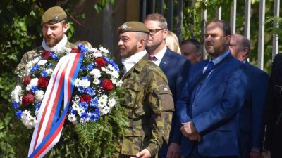 Zástupci města připomenuli 80. výročí od konce druhé světové války
