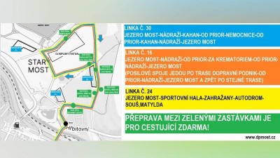 V době konání Olympijského festivalu bude posílena městská hromadná doprava. Zdroj: DPmML
