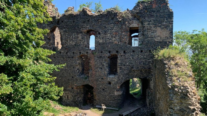 Zřícenina hradu Egerberg. Foto: Jitka Fárová