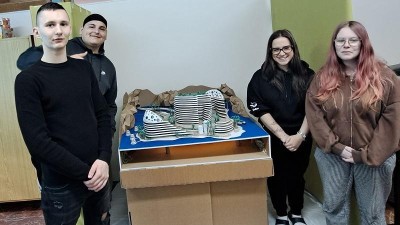 Lounští studenti se ponořili do hlubin stavební fantazie a vytvořili model plovoucího města