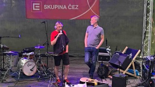 Ředitel festival Dan Merta a starosta Kadaně Jan Losenický. Foto: Jitka Fárová