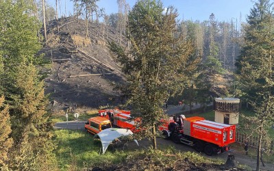 AKTUÁLNĚ: Sev.en Energy dává hasičům milion korun na boj s ohněm v Českém Švýcarsku