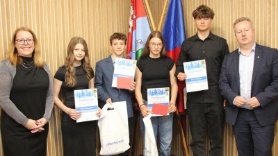 Medailisty z Olympiády dětí a mládeže slavnostně přijal hejtman Ústeckého kraje