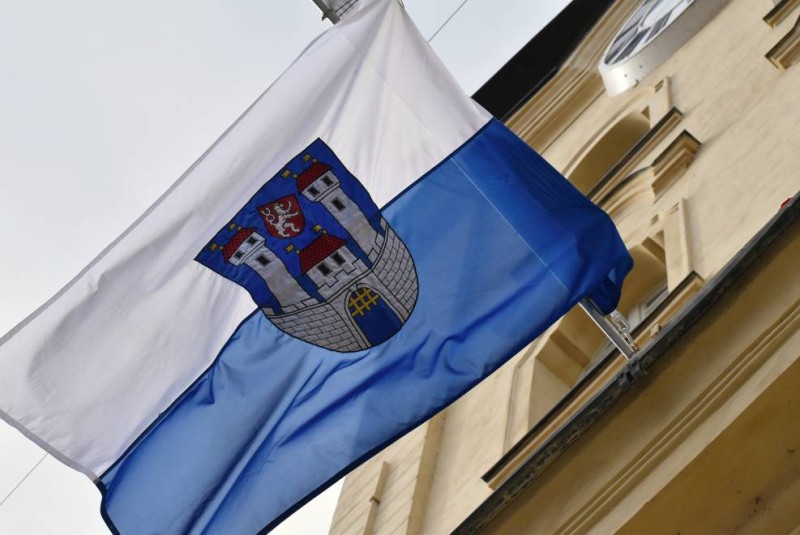 Vlajka města Žatce. Foto: město Žatec