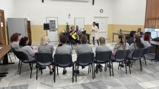 Odsouzené ženy absolvovaly muzikoterapeutický workshop. Foto: Věznice Nové Sedlo