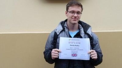 Student Ekonomického lycea vyhrál krajské kolo olympiády v anglickém jazyce