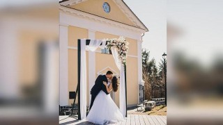 Synagoga „ve svatebním“. Nevěstu a ženicha tam předvedli Aneta Vlášková a Patrik Hofbauer. Foto: Kateřina Kittlerová