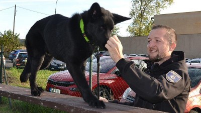 FOTO: Věznice v Novém Sedle má novou posilu, štěně Uragana