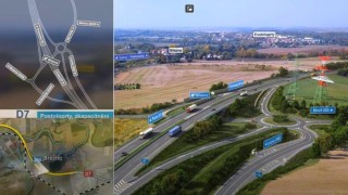 Vizualizace dálničního úseku D7 u Postoloprt. Foto zdroj: ŘSD