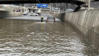 Labe v Ústí nad Labem dosáhlo druhého stupně povodňové aktivity. Foto: HZS Ústeckého kraje