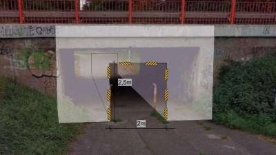 Dočasně se uzavře podchod a podjezd pod silnicí I/27 k FK Slavoj a hale TJ Sever