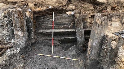 FOTO: U jezu v Kadani probíhá archeologický průzkum se zajímavými nálezy