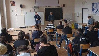 Místostarosta Žatce Pavel Pintr a mluvčí radnice Tomáš Kassal. Foto: město Žatec