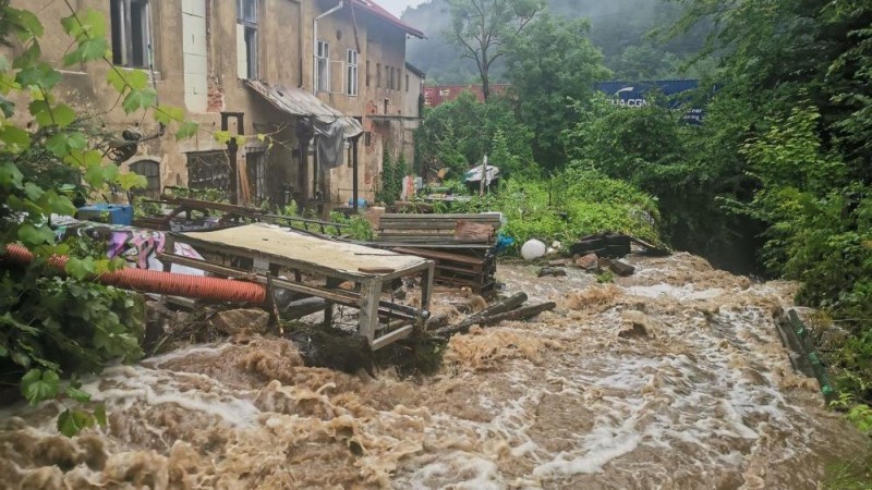 Následky bleskových záplav. Foto: HZS ČR, město Děčín