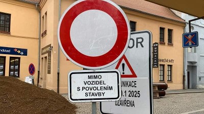 Uzavírka části Rooseveltovy ulice v Žatci bude do poloviny prosince