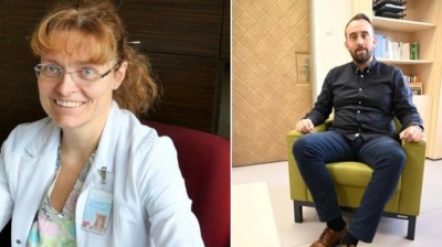 MUDr. Renata Přib&iacute;kov&aacute; a Mgr. Ondřej Sklen&aacute;ř. Foto: Krajsk&aacute; zdravotn&iacute;