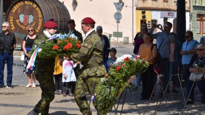 Vzpomínka na konec světové války a osvobození Československa. Foto: Město Žatec