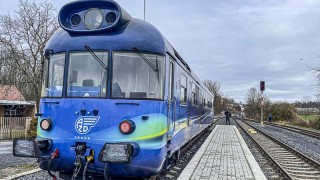 Autonomní vlak na Švestkové dráze. Foto: Oldřich Hájek