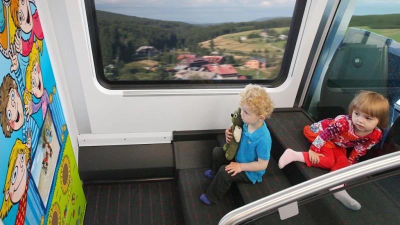Dětské kino ve vlaku. Foto: ČD