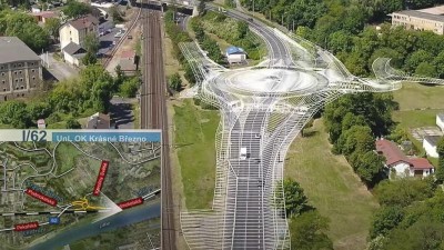 VIDEO: Silničáři začnou stavět velkou okružní křižovatku v krajském městě. Cesta na Děčín bude pak bezpečnější