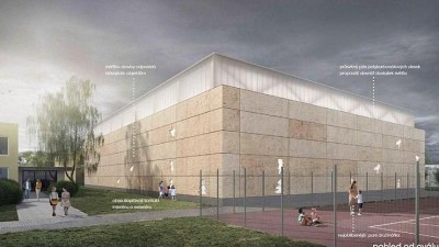 Nová sportovní hala vznikne v areálu základní školy v Lounech, počítá s několika hřišti i lezeckou stěnou