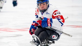 Filip Vesel&yacute; na mistrovstv&iacute; světa v Kanadě v roce 2024. Zdroj: Parahockey.cz